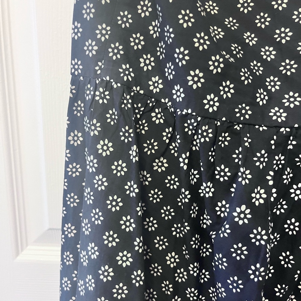 J Crew Squareneck Midi Dress in Block Print - Picture 7 of 12